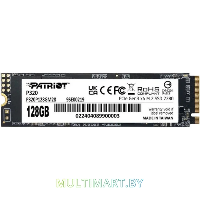 SSD диск Patriot P320 128GB (P320P128GM28)